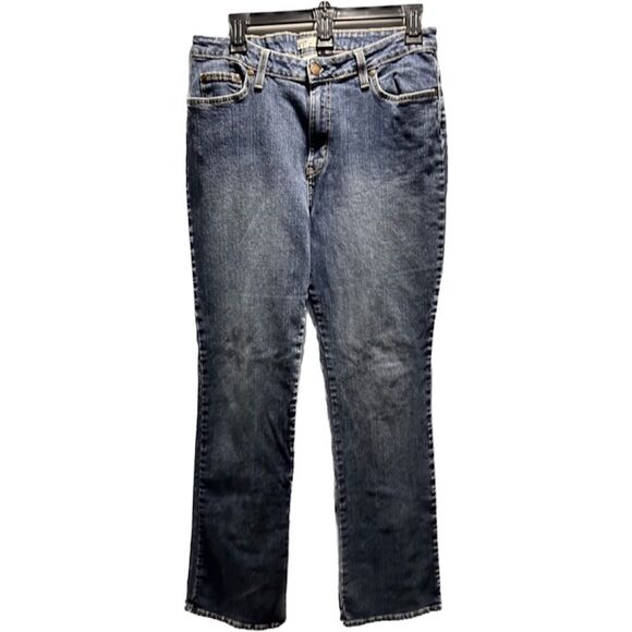 St. John's Bay Denim - St John’s Bay Bootcut Jeans Womens 14 Blue Denim Stretch Mid Rise Classic